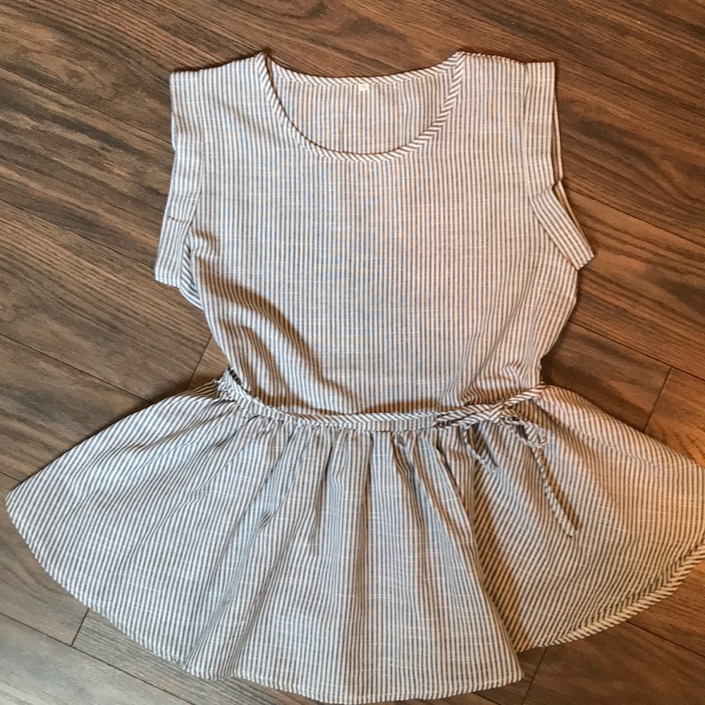 Stripped Peplum Shirt